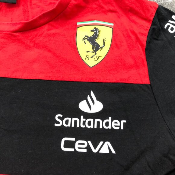 Puma Ferari Shirt 2XL Red Satander Carlos Sainz Racing F1 - Picture 4 of 10